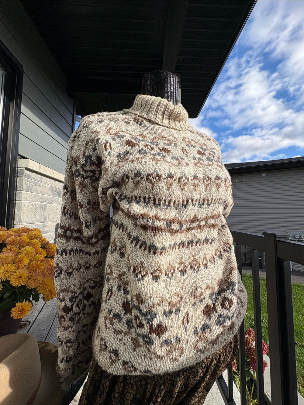 Heather Beige Knit Sweater